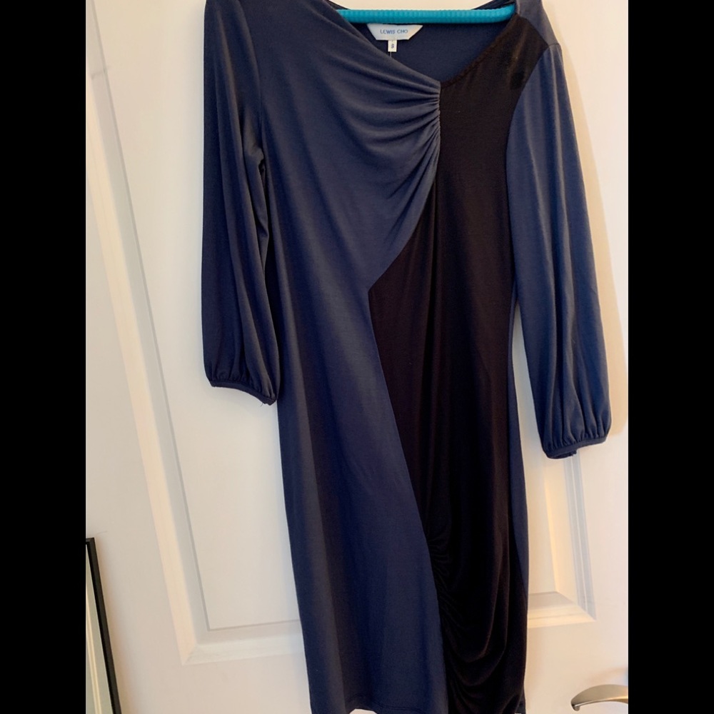 NWOT Lewis Cho Navy Knee-Length Dress (S)